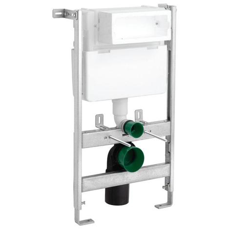 In-wall system 820mm high dual flush, top or front operation