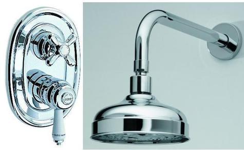 **offer**  Ideal A3335AA Traditional Shower valve & 6 inch Fixed Head, Thermostatic, Chrome