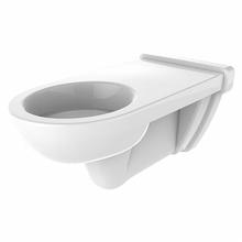 e100 Round Wall Hung WC pan, short projection