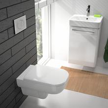 e500 Wall Hung WC pan with seat