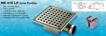 NR419LP Stainless steel Grid & Body Low Profile Drain Trap  150x150x60mm
