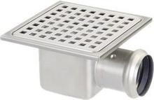 NR419LP Stainless steel Grid & Body Low Profile Drain Trap  150x150x60mm
