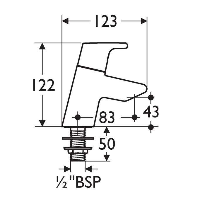 Ideal Standard Active Basin Pillar taps (pair)
