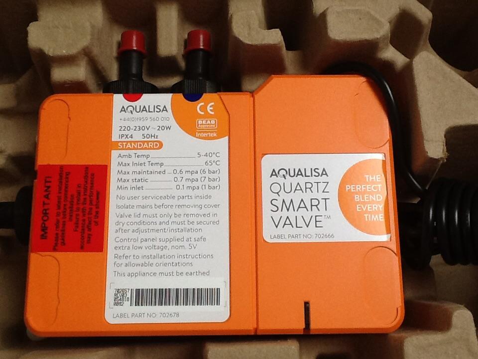 Aqualisa Visage Digital STANDARD shower set,(with QUARTZ SMART