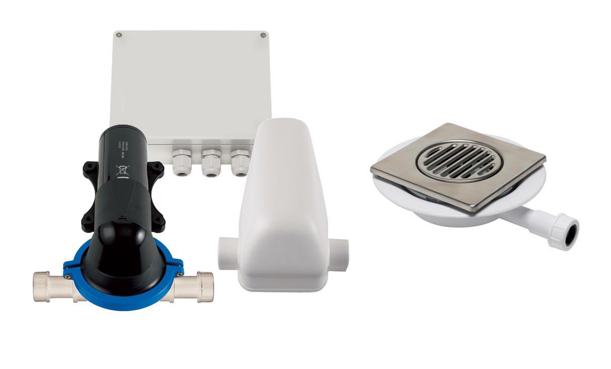 Wasteflo Shower Waste Pump & Tiled Floor Gully