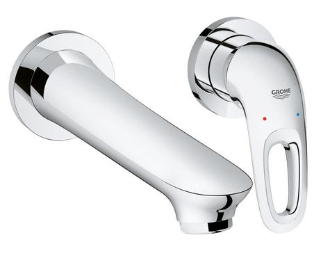 GROHE 19571003 EUROSTYLE Medium 2 hole wall Basin Mixer, loop handle