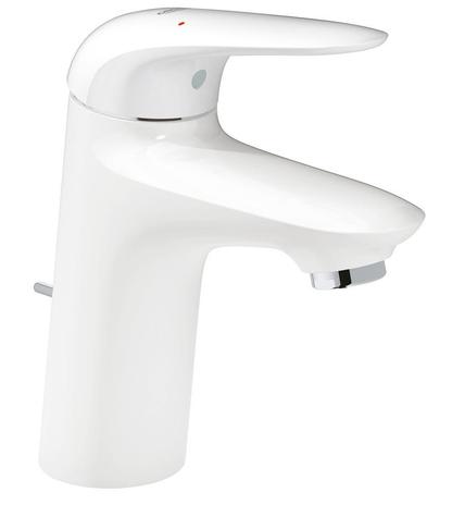 GROHE 23707LS3 EUROSTYLE Small Basin Mixer, solid handle PUW, WHITE