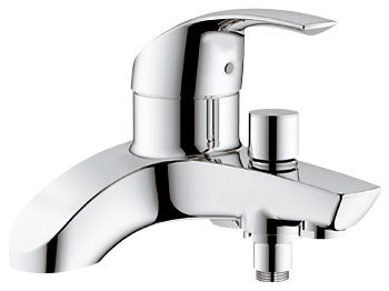 GROHE 25105000 Eurosmart Deck 2 hole Bath/Shower Mixer  suits HIGH or LOW pressure water systems