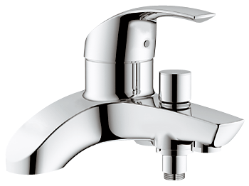 GROHE 25105000 Eurosmart Deck 2 hole Bath/Shower Mixer suits HIGH or LOW pressure water systems