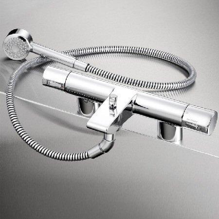 Ideal Standard A4054 ACTIVE  Two Hole Rim Mounted Thermostatic Bath/Shower Mixer