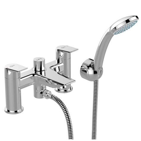 Ideal Standard A6591AA TESI 2 Hole Rim Mounted Bath/Shower Mixer with IDEALRAIN kit