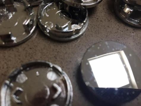 Aqualisa 25mm Rail End Caps (pair) - chrome