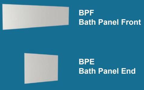 ASPEN PURE GREY Bath Panel Moores AFFINITY Furniture
