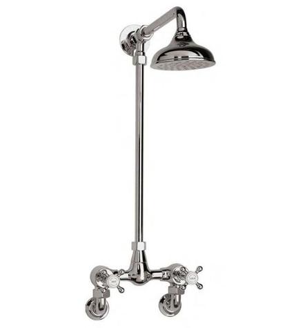 ** 1 only excess stock ** Barber Wilsons Manual Shower Mixer - fixed riser & 5 inch rose - chrome GA5300