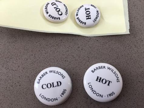 Barber Wilsons Hot/Cold Indeces (pair) 