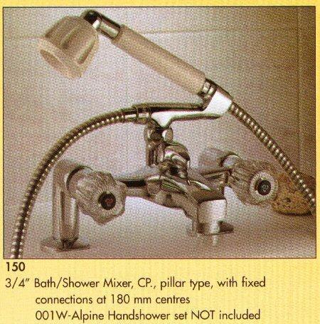 ** 3 available ** 150 COBRA CLASSIC Bath/Shower Mixer, choice of handles
