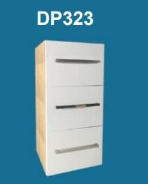 VERMONT OAK 3 Drawer Unit (d)300mm (w)320mm Moores AFFINITY Furniture