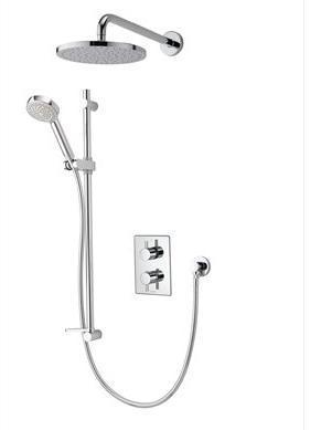 Aqualisa DREAM DCV Built-in Shower, Harmony HandShower & fixed Drencher shower - DRMDCV003