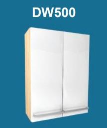 LONIGO WHITE Wall Double Door (d)200mm (w)500mm Moores AFFINITY Furniture