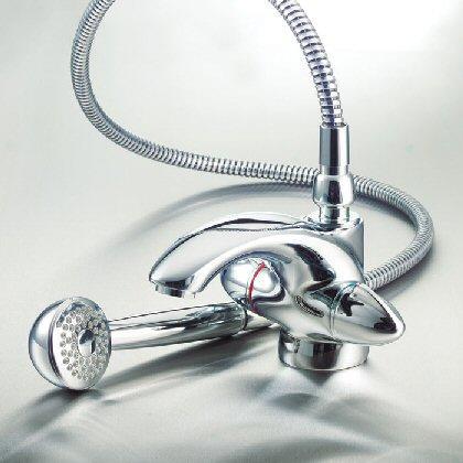 SPECIALPRICE  ACADEMY Dual control one taphole bath Shower Mixer complete with Shower kit.