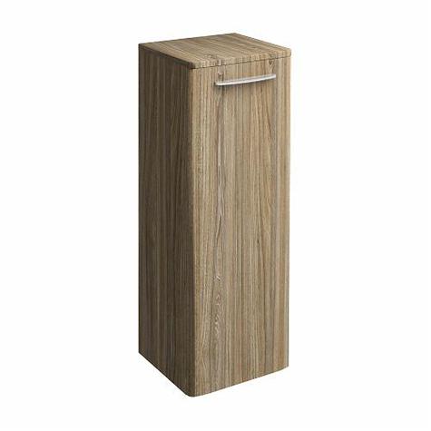 e100 33cm Tall Side Furniture Unit, gloss white or grey ash wood
