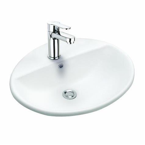 e100 Round Countertop Basin 55cm x 45cm 1TH