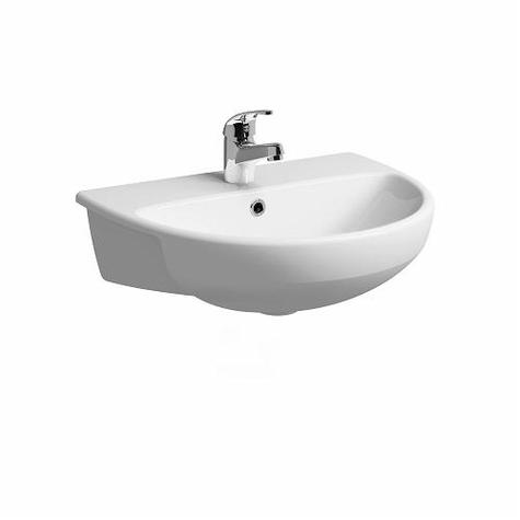 e100 Round Semi Recessed Basin 55cm x 44cm 1TH or 2TH