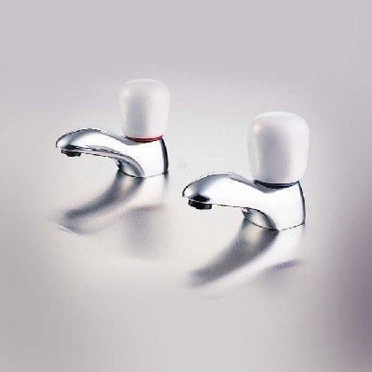 Ideal Standard ** 1 set only ** E6840AA WATERWAYS basin taps (pair) , no handles.