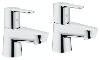 Grohe BAU EDGE 2042110M Basin Pillar taps (pair)