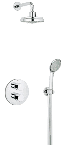 GROHE 34399 G3000 COSMO (round) with 160mm Headshower & Handshower