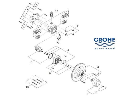 Grohe 47553 (5) GROHSAFE fixing set