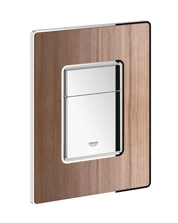 Grohe 38849 NOVA WOOD dual flush plate