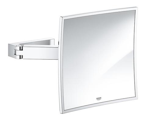 GROHE 40808 Selection Cube cosmetic mirror, chrome