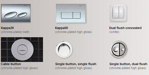 UP200 Flush Plates for 0.98m, 0.82m & 0.79m Low Duofix WC Frames