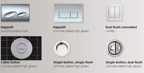 UP200 Flush Plates for 0.98m, 0.82m & 0.79m Low  Duofix WC Frames