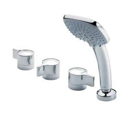 Ideal Standard Melange 4H Bath/Shower mixer with Pull Out Handspray (no spout) ** 1 only ** A6263AA
