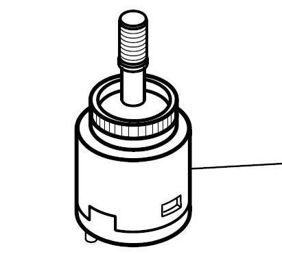 Ideal standard A962263NU SIMPLY U  joystick cartridge, 25mm diam