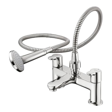 Ideal Standard B9930AA CONCEPT BLUE 2H Bath/Shower Mixer with Shower Set