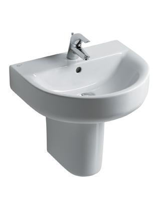 Ideal Standard CONCEPT Arc 55cm pedestal or furniture basin, 1 tap hole