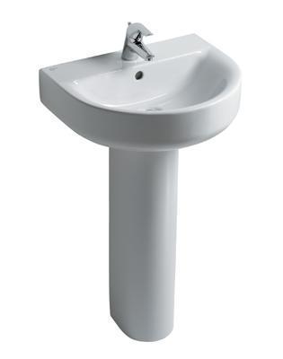 Ideal Standard CONCEPT Arc 60cm pedestal or furniture basin, 1 tap hole