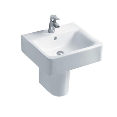 Ideal Standard CONCEPT Cube 50cm pedestal or furniture basin, 1 tap hole