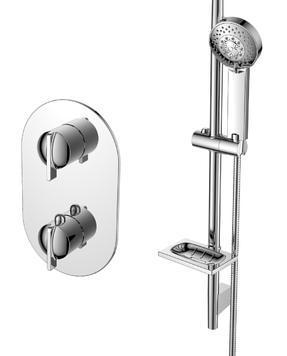 Joyou JY2020545 SKYLINK Concealed 2 control Thermostatic valve with sldebar Shower set
