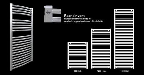 MD002 CHORUS Towel Rail (curved), 