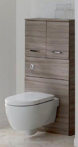 MOD6WCS 600mm WC unit with Storage Cabinet (includes cistern and push button)