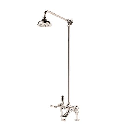 Barber Wilsons REGENT RML4301 Metal Lever Bath Shower Mixer with overhead shower