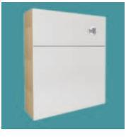 WC642 SLIMLINE Concealed Cistern WC Cabinet (d)200mm (w)640mm