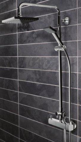SLG1407 Tavistock LOGIC Thermostatic Bar Valve with Fixed Head a & Single Function Handset