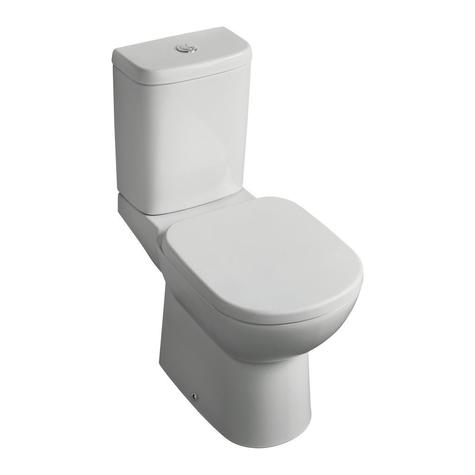 TEMPO Close Coupled WC, HO, short projection, with cistern & seat