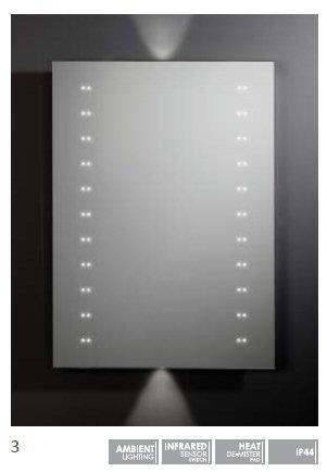 SLE410 REFRACTION LED Mirror <b> 550x750mm</b>