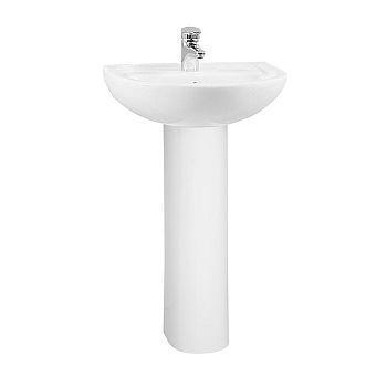 LAYTON Cloakroom Basin 450mm or 500mm, 1 or 2 tap holes